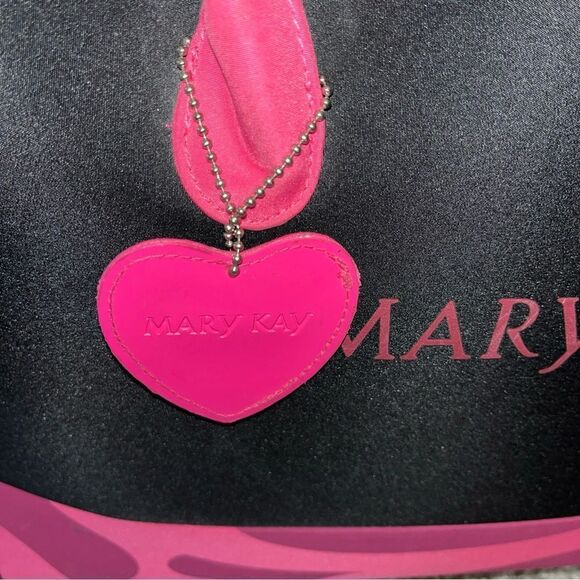 Mary Kay Black Pink Rolling adjustable travel suit case makeup suitcase bag-VTG - Picture 9 of 9